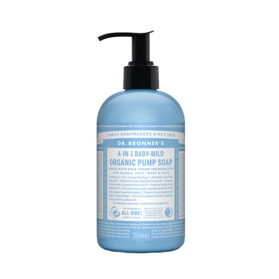 Dr Bronners Baby Mild Sugar Pump Soap 355ml